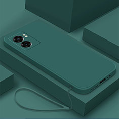 Custodia Silicone Ultra Sottile Morbida 360 Gradi Cover S02 per OnePlus Nord N300 5G Verde Notte