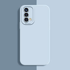 Custodia Silicone Ultra Sottile Morbida 360 Gradi Cover S02 per Oppo A74 5G Azzurro