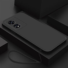 Custodia Silicone Ultra Sottile Morbida 360 Gradi Cover S02 per Oppo A78 5G Nero