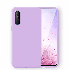 Custodia Silicone Ultra Sottile Morbida 360 Gradi Cover S02 per Oppo Find X2 Neo Viola