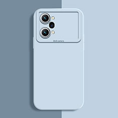 Custodia Silicone Ultra Sottile Morbida 360 Gradi Cover S02 per Oppo K10 Pro 5G Azzurro
