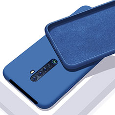 Custodia Silicone Ultra Sottile Morbida 360 Gradi Cover S02 per Oppo Reno2 Blu