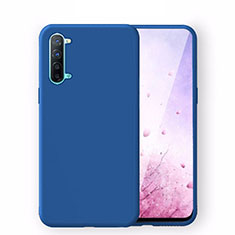 Custodia Silicone Ultra Sottile Morbida 360 Gradi Cover S02 per Oppo Reno3 Blu