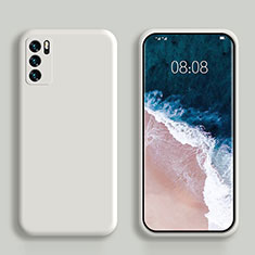 Custodia Silicone Ultra Sottile Morbida 360 Gradi Cover S02 per Oppo Reno6 Pro 5G India Bianco