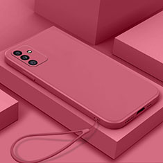 Custodia Silicone Ultra Sottile Morbida 360 Gradi Cover S02 per Samsung Galaxy A05s Rosa Caldo