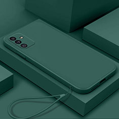 Custodia Silicone Ultra Sottile Morbida 360 Gradi Cover S02 per Samsung Galaxy A05s Verde Notte