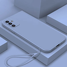 Custodia Silicone Ultra Sottile Morbida 360 Gradi Cover S02 per Samsung Galaxy A15 5G Grigio Lavanda