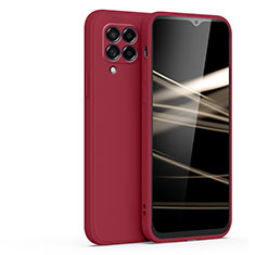 Custodia Silicone Ultra Sottile Morbida 360 Gradi Cover S02 per Samsung Galaxy A42 5G Rosso