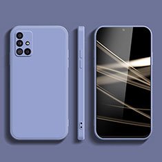 Custodia Silicone Ultra Sottile Morbida 360 Gradi Cover S02 per Samsung Galaxy A51 4G Grigio Lavanda