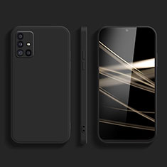 Custodia Silicone Ultra Sottile Morbida 360 Gradi Cover S02 per Samsung Galaxy A51 4G Nero