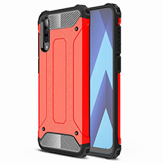 Custodia Silicone Ultra Sottile Morbida 360 Gradi Cover S02 per Samsung Galaxy A70 Rosso