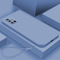Custodia Silicone Ultra Sottile Morbida 360 Gradi Cover S02 per Samsung Galaxy A71 5G Grigio Lavanda