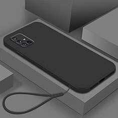 Custodia Silicone Ultra Sottile Morbida 360 Gradi Cover S02 per Samsung Galaxy A71 5G Nero