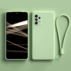 Custodia Silicone Ultra Sottile Morbida 360 Gradi Cover S02 per Samsung Galaxy A72 5G Verde Pastello