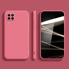 Custodia Silicone Ultra Sottile Morbida 360 Gradi Cover S02 per Samsung Galaxy F12 Rosa Caldo