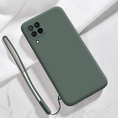 Custodia Silicone Ultra Sottile Morbida 360 Gradi Cover S02 per Samsung Galaxy F22 4G Verde Notte