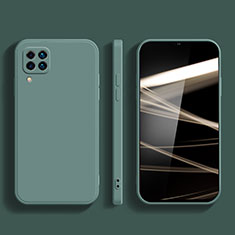 Custodia Silicone Ultra Sottile Morbida 360 Gradi Cover S02 per Samsung Galaxy M12 Verde Notte