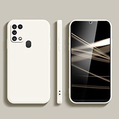 Custodia Silicone Ultra Sottile Morbida 360 Gradi Cover S02 per Samsung Galaxy M21s Bianco