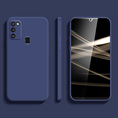 Custodia Silicone Ultra Sottile Morbida 360 Gradi Cover S02 per Samsung Galaxy M30s Blu