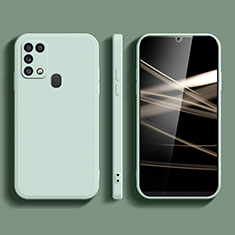 Custodia Silicone Ultra Sottile Morbida 360 Gradi Cover S02 per Samsung Galaxy M31 Prime Edition Verde Pastello
