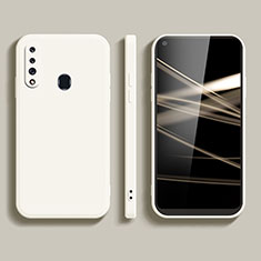 Custodia Silicone Ultra Sottile Morbida 360 Gradi Cover S02 per Samsung Galaxy M40 Bianco