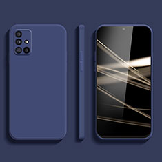 Custodia Silicone Ultra Sottile Morbida 360 Gradi Cover S02 per Samsung Galaxy M40S Blu