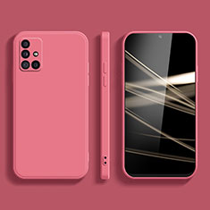 Custodia Silicone Ultra Sottile Morbida 360 Gradi Cover S02 per Samsung Galaxy M40S Rosa Caldo