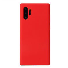 Custodia Silicone Ultra Sottile Morbida 360 Gradi Cover S02 per Samsung Galaxy Note 10 Plus Rosso