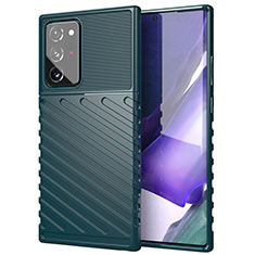 Custodia Silicone Ultra Sottile Morbida 360 Gradi Cover S02 per Samsung Galaxy Note 20 Ultra 5G Verde