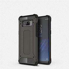 Custodia Silicone Ultra Sottile Morbida 360 Gradi Cover S02 per Samsung Galaxy Note 8 Nero