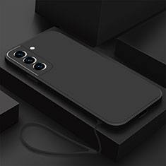 Custodia Silicone Ultra Sottile Morbida 360 Gradi Cover S02 per Samsung Galaxy S21 5G Nero
