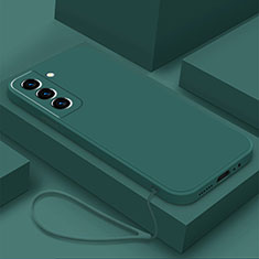 Custodia Silicone Ultra Sottile Morbida 360 Gradi Cover S02 per Samsung Galaxy S21 Plus 5G Verde