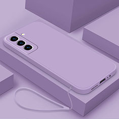 Custodia Silicone Ultra Sottile Morbida 360 Gradi Cover S02 per Samsung Galaxy S22 Plus 5G Viola
