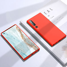 Custodia Silicone Ultra Sottile Morbida 360 Gradi Cover S02 per Xiaomi Mi 10 Rosso