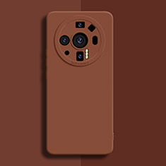 Custodia Silicone Ultra Sottile Morbida 360 Gradi Cover S02 per Xiaomi Mi 12S Ultra 5G Marrone