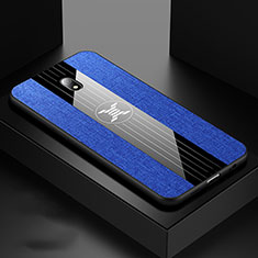 Custodia Silicone Ultra Sottile Morbida 360 Gradi Cover S02 per Xiaomi Redmi 8A Blu