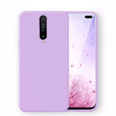 Custodia Silicone Ultra Sottile Morbida 360 Gradi Cover S02 per Xiaomi Redmi K30i 5G Viola