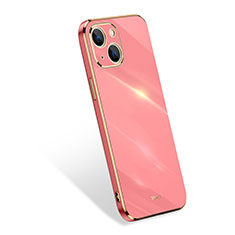 Custodia Silicone Ultra Sottile Morbida 360 Gradi Cover S03 per Apple iPhone 15 Plus Rosa