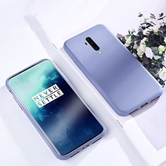 Custodia Silicone Ultra Sottile Morbida 360 Gradi Cover S03 per OnePlus 7T Pro 5G Cielo Blu