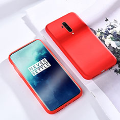 Custodia Silicone Ultra Sottile Morbida 360 Gradi Cover S03 per OnePlus 7T Pro Rosso