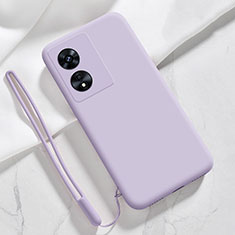 Custodia Silicone Ultra Sottile Morbida 360 Gradi Cover S03 per Oppo A98 5G Lavanda