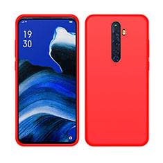 Custodia Silicone Ultra Sottile Morbida 360 Gradi Cover S03 per Oppo Reno2 Z Rosso