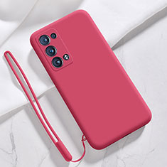 Custodia Silicone Ultra Sottile Morbida 360 Gradi Cover S03 per Oppo Reno6 Pro+ Plus 5G Rosso