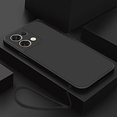 Custodia Silicone Ultra Sottile Morbida 360 Gradi Cover S03 per Oppo Reno8 5G Nero