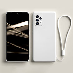 Custodia Silicone Ultra Sottile Morbida 360 Gradi Cover S03 per Samsung Galaxy A52s 5G Bianco