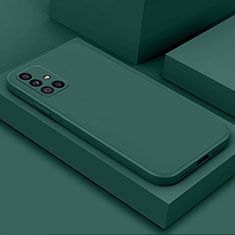 Custodia Silicone Ultra Sottile Morbida 360 Gradi Cover S03 per Samsung Galaxy A71 4G A715 Verde Notte