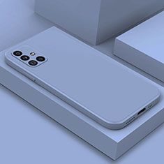 Custodia Silicone Ultra Sottile Morbida 360 Gradi Cover S03 per Samsung Galaxy A71 5G Grigio Lavanda