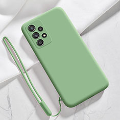 Custodia Silicone Ultra Sottile Morbida 360 Gradi Cover S03 per Samsung Galaxy A73 5G Verde Pastello