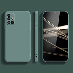 Custodia Silicone Ultra Sottile Morbida 360 Gradi Cover S03 per Samsung Galaxy M31s Verde Notte