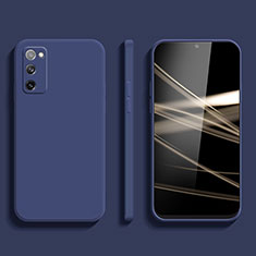 Custodia Silicone Ultra Sottile Morbida 360 Gradi Cover S03 per Samsung Galaxy S20 FE 4G Blu